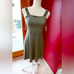 Green cotton dress